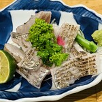 酒肴結 さかぐち - 太刀魚焼霜造里