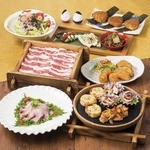 ばんげや - 里山の宴 飲み放題付4500円(料理のみ3000円)