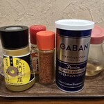 麺屋 あがら  - テーブルアイテム。