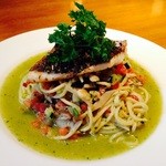 三鷹 モダンタイムス - 鮮魚の香草焼きパスタ(ジェノヴァソース)