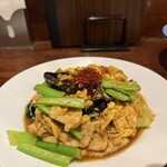 チャイニーズ･ダイニング 蘭亭 - 豚肉と木耳の玉子炒め