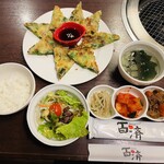 百済 - 海鮮ネギチヂミ定食