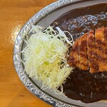 ゴーゴーカレー - 料理写真:ロースカツカレー（特盛り）左