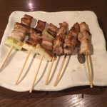 暖時や - 豚ねぎま串、鶏もも串