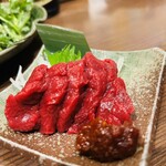 會津馬刺 追加醬汁燒鳥 Ion新浦安 彦酉 - 馬刺しハーフψ(｀∇´)ψ