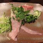創作厨房 ばんめし屋 - 刺身（平目・寒ブリ）