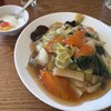 チャイナレストラン 一品香 - 五目あんかけ焼きそばと杏仁豆腐