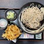 ゆで太郎 - 料理写真:2026.03.08 (日)    朝そば（冷そば温泉玉子）450円（税込）