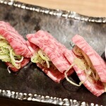 味樹園 - 和牛ロースのにんにくネギ