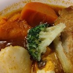 こうひいはうす - チキンカレーの野菜たち