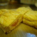 じゅう兵衛 - 明太子入り卵焼きは鉄板で