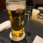 焼肉 神宮 - 生ビール中　693円