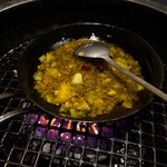 焼肉 神宮 - 新鮮生レバーアヒージョ