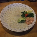 磯亭 - カワハギの生チリ