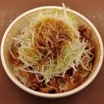すき家 - 白髪ねぎ牛丼･並盛（442円）
