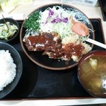 とんかつ太郎 - 一口焼チーズかつ定食