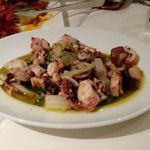 オステリア・トット - 金沢産激辛米酢でマリネした真蛸と雪菜のサラダ。