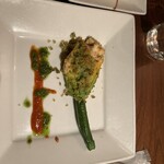 イタリア料理 フィオレンツァ - 花ズッキーニのやつ