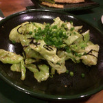 Teppanyaki Okonomiyaki Saya - キャベツの塩昆布炒め680円位