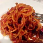 オステリア・トット - ンドゥイアのインカッツアーソーススパゲッティー。