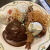 洋風食堂 枝 - 260305木　福岡　洋風食堂 枝　ハンバーグ150g、エビフライ、チキン南蛮