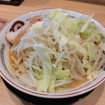 ラーメン豚山 - ミニラーメンのニンニクなし野菜450アブラなし味そのまま