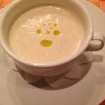 ヴェルジュ - 上州ネギとホワイトアスパラのスープ