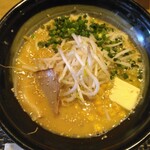 らーめん 泉鶏白湯 鶏神 - 味噌コーンバター