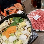 壽喜燒 松葉蟹・鱈場蟹吃到飽 和牛與螃蟹 三條河原町店 - 