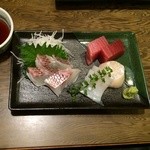 夜の3千円おまかせコース：豪華刺身5点