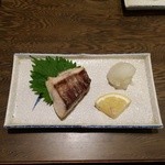 夜の3千円おまかせコース：焼きカンパチ