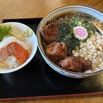 音威子府食堂 - 料理写真:ざんぎそば、ミニ丼（この日は海鮮丼）