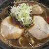 麺家いろは - 「富山とんこつ」の「とんこつ黒醤油味玉ラーメン」
