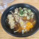 ふじ - ちくわうどん＋生玉子