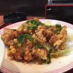 油淋鶏セットの油淋鶏