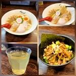 麺や 紡 - 熟成らー麺&メンマ丼　