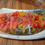 居酒屋　祭り屋 - サーモンカルパッチョ