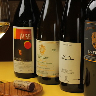 イタリアワインを多種ご用意しております