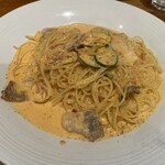 IL VENTO - 豚肉とズッキーニのトマトクリームソース