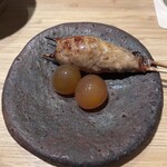 根津 焼鳥 照隅 - つくね、きんかん