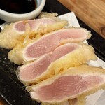 かしわ - 鶏ささみレア天