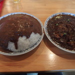 河 - [2015.2]僕が頼んだカレー山盛りとハヤシライス普通サイズ