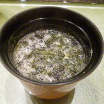 群来膳 - 岩海苔の味噌汁　　2015.2月