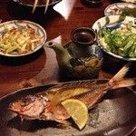 グルクンのから揚げをはじめとして