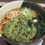 狭山そば - 春菊天　610円