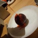 Point - 12月ディナー　イチゴのクランブルとピスタチオのアイスクリーム