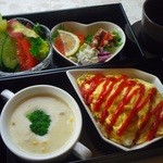 楽食 - 料理写真:美食二段重