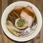 中華そば 麺壁九年 - 【限定】まぐろ×宍道湖産しじみ手揉み中華そば(1,700円)