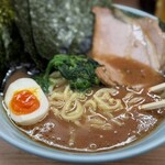 武蔵家 - 特製ラーメン　1000円　＋　キャベチャー　350円 ライス無料