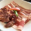 渋谷焼肉 KINTAN - とろろ牛タンと牛カルビ焼肉セット1380円税込